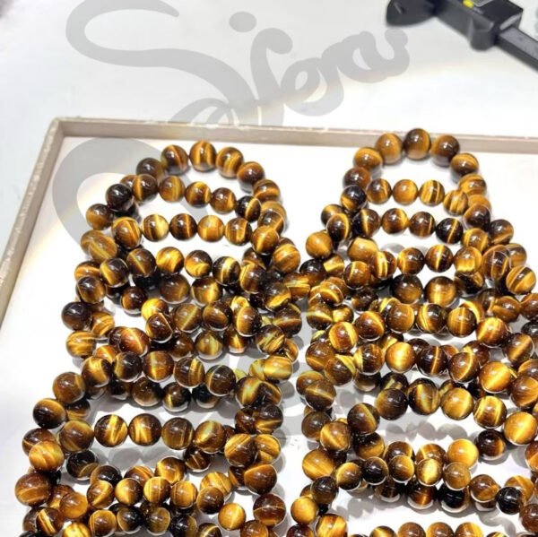 Yellow Tiger's Eye Bracelet - Confidence & Wealth Attraction Power Stone - 图片 3