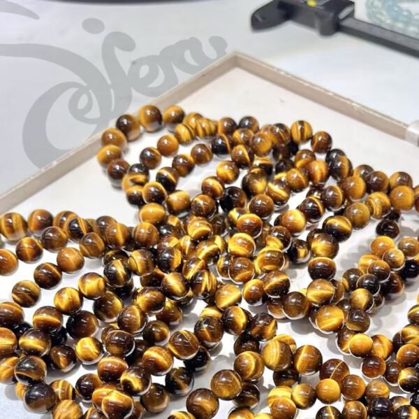 Yellow Tiger's Eye Bracelet - Confidence & Wealth Attraction Power Stone - 图片 2