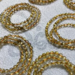 Golden Titanium Crystal Bracelet-Wealth Attraction