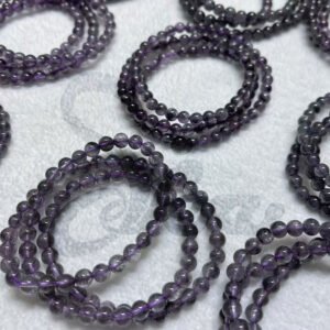 Black Feather Purple Aurora Crystal Bracelet-Aurora Protection