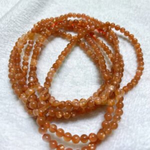 Sunstone Bracelet with Golden Sparkles-Positive Vibes
