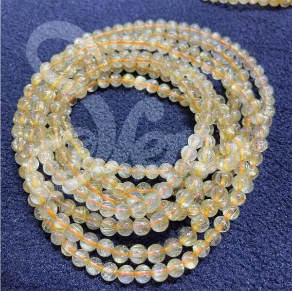 Golden Rutilated Quartz Bracelet - Wealth & Success Energy