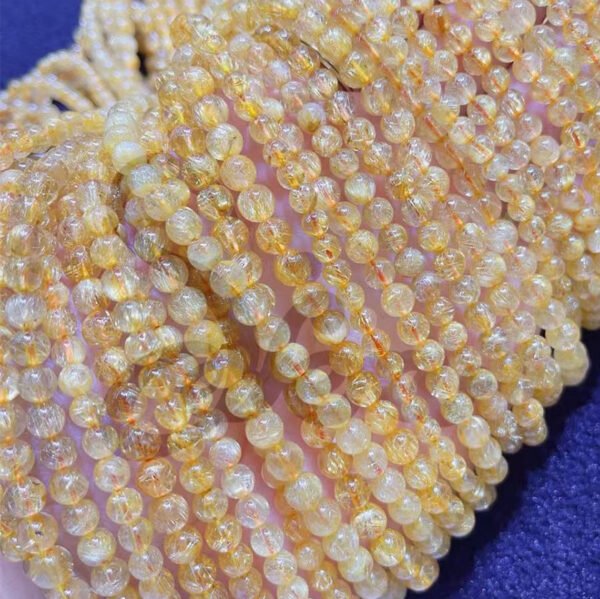 Golden Rutilated Quartz Bracelet - Wealth & Success Energy - 图片 2