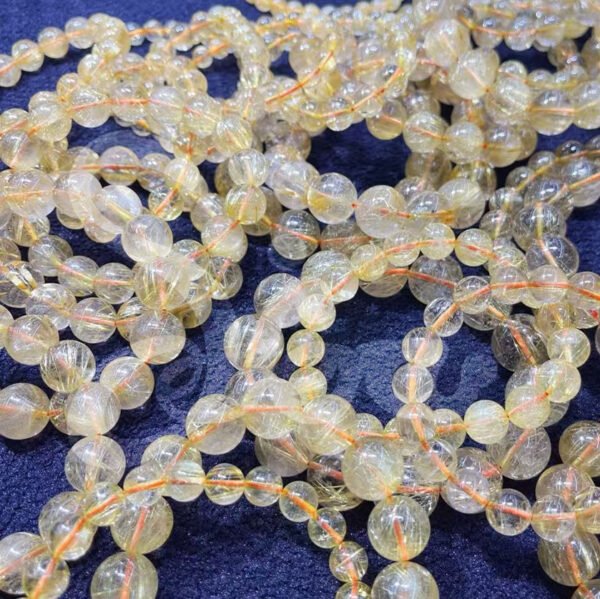 Venus Golden Rutilated Quartz Bracelet - Wealth & Power Attraction - 图片 3