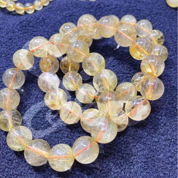 Venus Golden Rutilated Quartz Bracelet - Wealth & Power Attraction