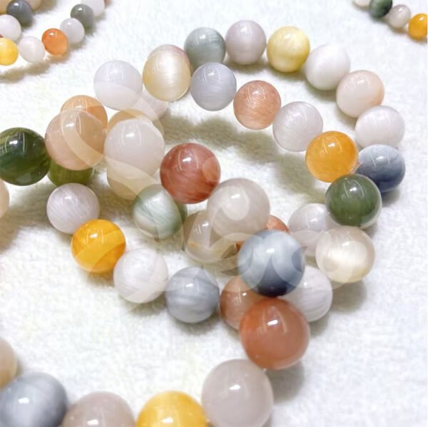 Rainbow Rutilated Quartz Bracelet-Opportunity Attraction&Vibrant Energy - 图片 2