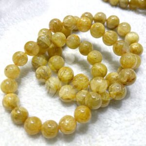 Golden Rutilated Quartz Bracelet - Wealth Magnet&Confidence Boost