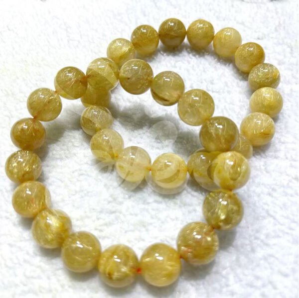 Golden Rutilated Quartz Bracelet - Wealth Magnet&Confidence Boost - 图片 2