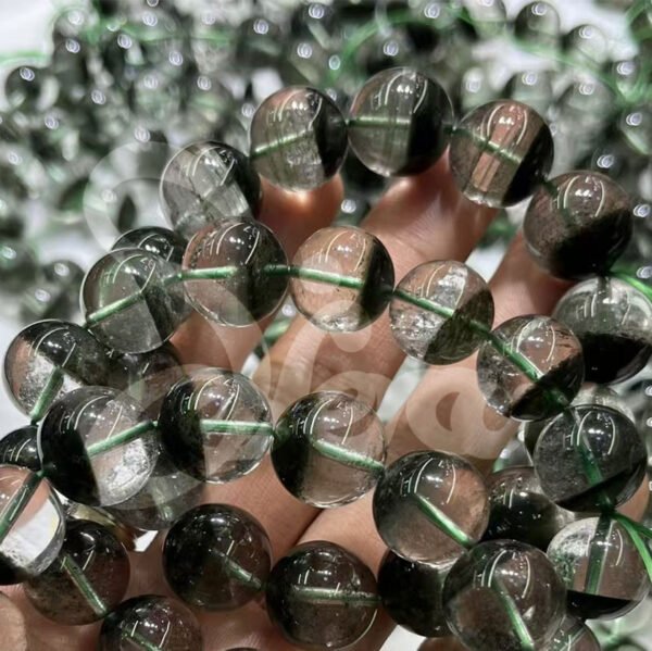 Zambian Green Phantom Bracelet - Treasure Bowl & Wealth Attraction - 图片 2