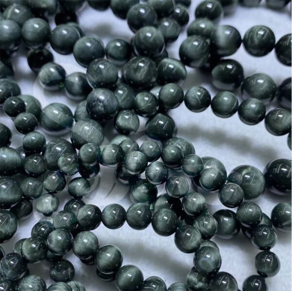 Green Hawk's Eye Bracelet - Boost Wisdom & Strengthen Confidence - 图片 3