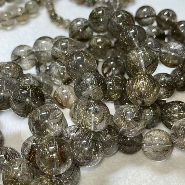 Silver Rutilated Quartz Bracelet - Powerful Protection & Enhanced Intuition - 图片 3