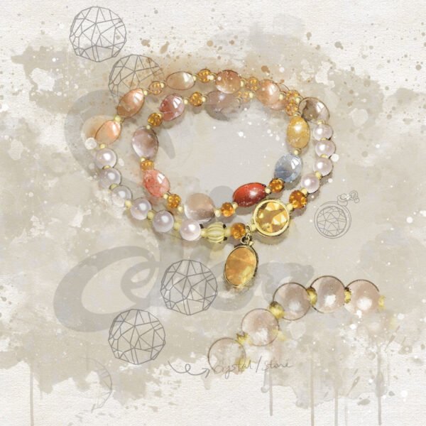 Wealth Energy & Elegant Glow｜Double-Layer Bracelet